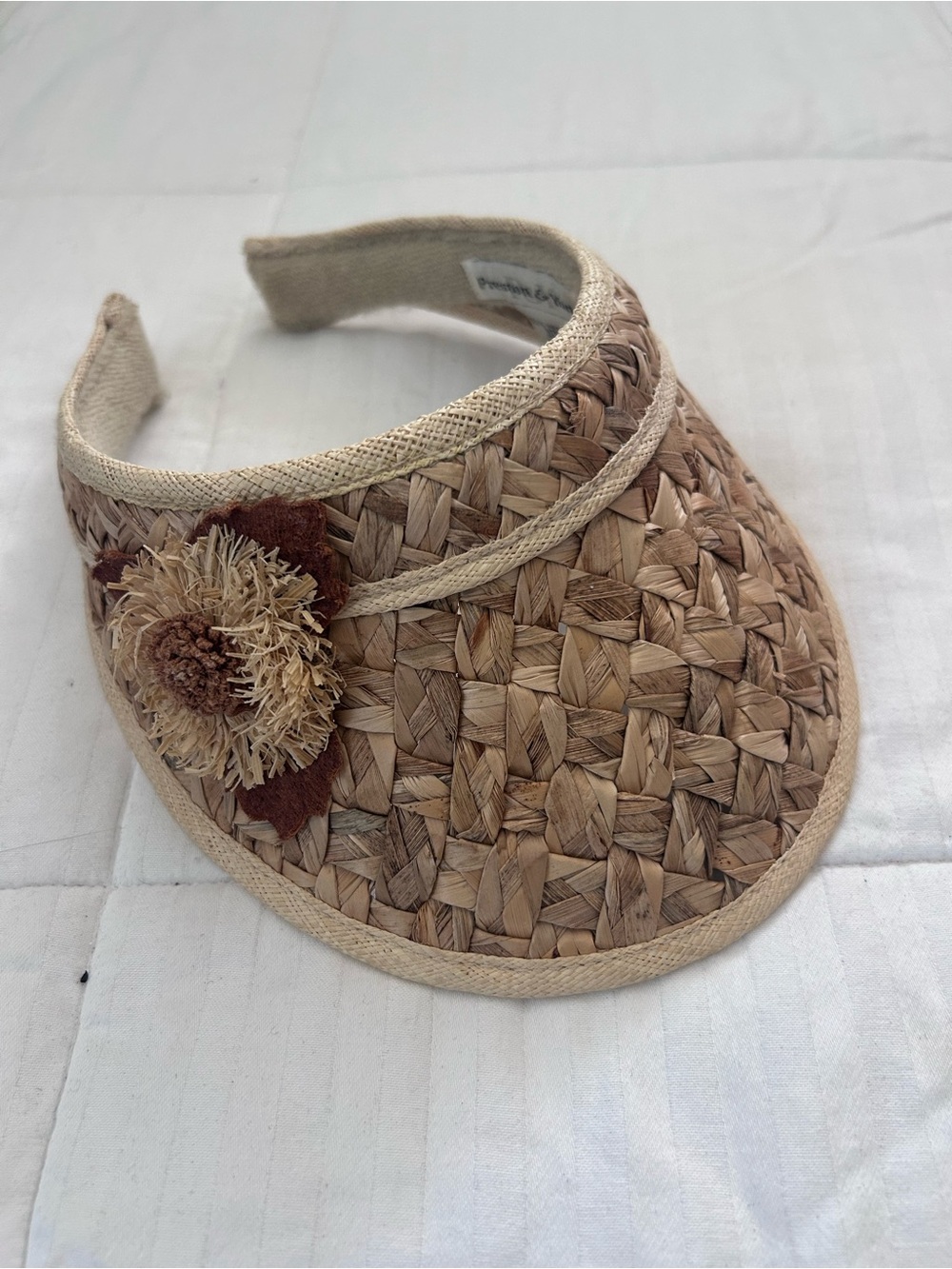 Excellent Condition Straw Visor Adjustable